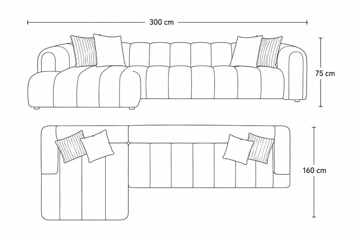 SALA CELINE CON CHAISE